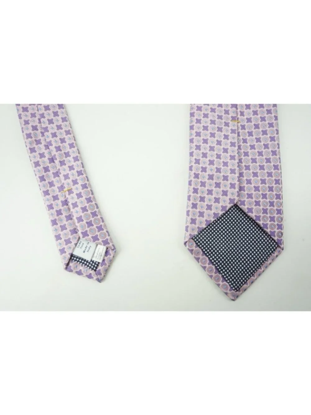Eton Violet Periwinkle Foulard 100% Silk Tie Brand New With Tags